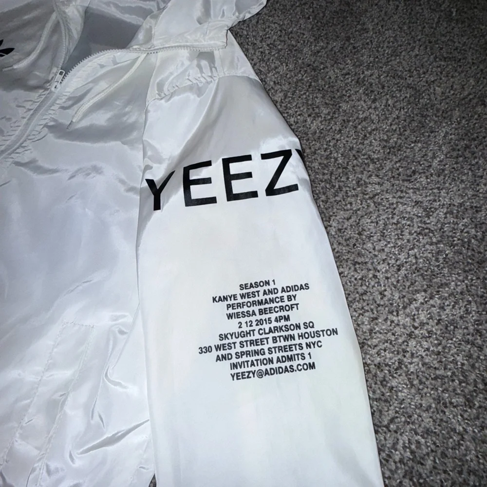 Yeezus tour adidas white zip up windbreaker jacket - Picture 2 of 7